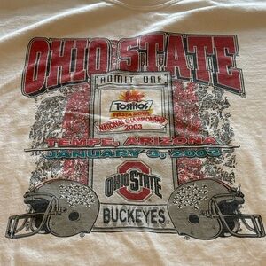 Vintage Ohio State Fiesta Bowl 2003 National Championship Long Sleeve Size XXL